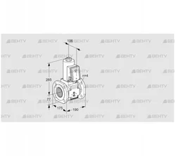 VAS6T65A05NKB/PP/PP (88202979) Газовый клапан Kromschroder