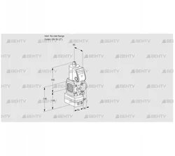 VAD3T-/50N/NQ-100A (88004489) Газовый клапан с регулятором давления Kromschroder