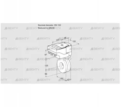 IBA100/80Z05/20-07W2TR10 (88301174) Дроссельная заслонка Kromschroder