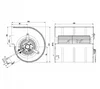 Центробежный вентилятор ebmpapst D2E133DM52E1~(255/0,26 кВт) 2000 об/мин