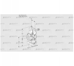 VAD120R/NW-100A (88029973) Газовый клапан с регулятором давления Kromschroder