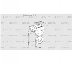 IBAF65Z05/20-15W3E (88302432) Дроссельная заслонка Kromschroder