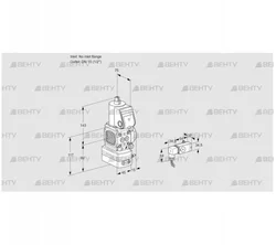 VAG1T-/15N/NWBA (88014898) Газовый клапан с регулятором соотношения Kromschroder