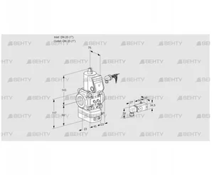 VAD125R/NW-25A (88032689) Газовый клапан с регулятором давления Kromschroder