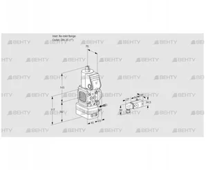 VAG1-/25R/NWAE (88030269) Газовый клапан с регулятором соотношения Kromschroder