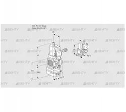 VAV1-/15R/NWSRBK (88015052) Газовый клапан с регулятором соотношения Kromschroder