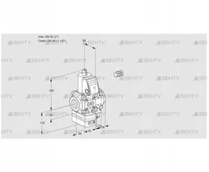 VAD3E50R/40R05D-50VWR/PP/PP (88106082) Газовый клапан с регулятором давления Kromschroder