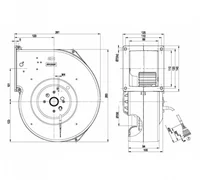 Центробежный вентилятор ebmpapst G2D180AE0201