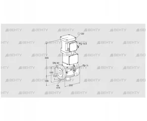 VK 40F10T5A93DV (85313014) Газовый клапан с приводом Kromschroder