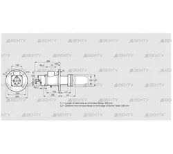 BIC 100RFR-500/535-(107)E (84099982) Газовая горелка Kromschroder