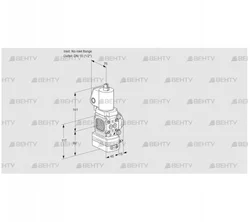 VAG1T-/15N/NWSLBN (88034706) Газовый клапан с регулятором соотношения Kromschroder