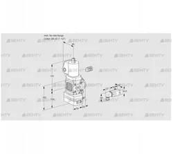 VAV2-/40R/NWSLAK (88010914) Газовый клапан с регулятором соотношения Kromschroder