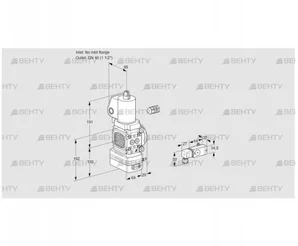 VAV2-/40R/NWSLAK (88010914) Газовый клапан с регулятором соотношения Kromschroder