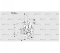 VCV1E25R/25R05NVKVWR3/PPPP/PPPP (88105602) Клапан с регулятором соотношения Kromschroder