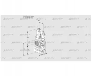 VAD3T-/50N/NQGR-100A (88033097) Газовый клапан с регулятором давления Kromschroder