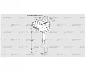 IBH65Z01A/40A2A (88301082) Дроссельная заслонка Kromschroder