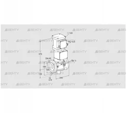 VK 65F10W6A93DF (85311125) Газовый клапан с приводом Kromschroder