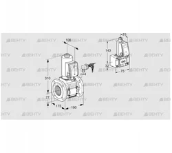 VAS665F05NWGRE/B-/PP (88204990) Газовый клапан Kromschroder