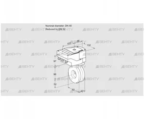 IBA40/32Z05/20-60W3T (88300693) Дроссельная заслонка Kromschroder