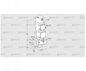 VK 40F10W6XA43D (85315006) Газовый клапан с приводом Kromschroder