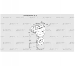 IBAF50Z05/40A2A (88303330) Дроссельная заслонка Kromschroder