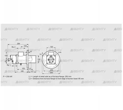 BIO 100RB-250/85-(109)EB (84199338) Газовая горелка Kromschroder