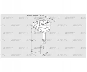 IBH100Z01A/20-60W3E (88301458) Дроссельная заслонка Kromschroder