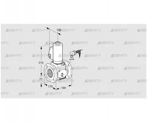 VAS665F05NQSLB/PP/PP (88207582) Газовый клапан Kromschroder