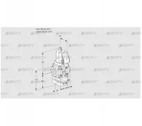 VAD1T20N/NWSR-50A (88033520) Газовый клапан с регулятором давления Kromschroder