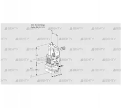 VAG1-/15R/NWBE (88001030) Газовый клапан с регулятором соотношения Kromschroder