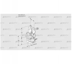 VAG350R/NYAE (88027845) Газовый клапан с регулятором соотношения Kromschroder