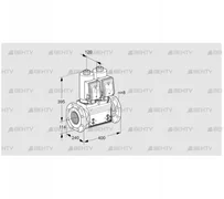 VCS9T125A05NNASRB/PPMM/PPMM (88203618) Сдвоенный газовый клапан Kromschroder