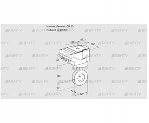 IBGF65/50Z05/20-30W3E (88302471) Дроссельная заслонка Kromschroder