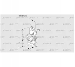 VAV115R/NWBK (88005508) Газовый клапан с регулятором соотношения Kromschroder