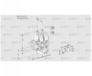 VCD1E15R/15R05ND-100KR3/PP-3/2-PP (88100153) Регулятор давления Kromschroder