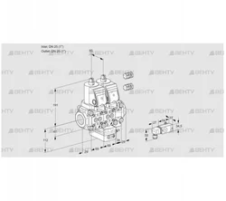 VCH2E25R/25R05NHEVQSR3/2--2/PPPP (88103676) Клапан с регулятором расхода Kromschroder