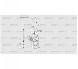 VAD1-/15R/NQSR-25B (88030379) Газовый клапан с регулятором давления Kromschroder