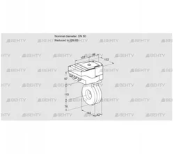 IBA80/65Z05/20-60W3TR10 (88300722) Дроссельная заслонка Kromschroder