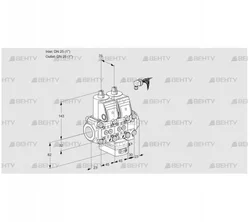 VCH1E25R/25R05NHEVWR/PPPP/PPPP (88100359) Клапан с регулятором расхода Kromschroder