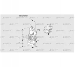 VAG1-/15R/NWBE (88001525) Газовый клапан с регулятором соотношения Kromschroder