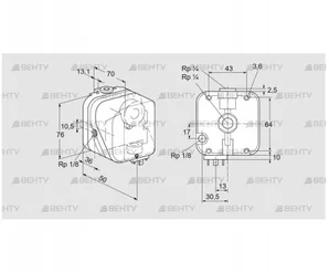 DG 50U-5 (84447356) Датчик-реле давления газа Kromschroder