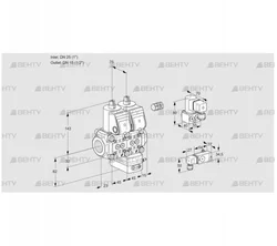 VCG1E25R/15R05NGEWR/3-PP/PPBY (88103159) Клапан с регулятором соотношения Kromschroder