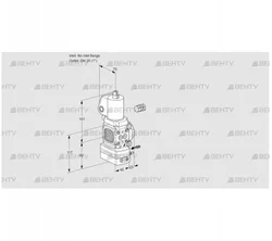 VAG1-/25R/NPGLAK (88027547) Газовый клапан с регулятором соотношения Kromschroder