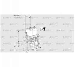 VCG1E25R/25R05NGEWL/PPPP/PPPP (88100073) Клапан с регулятором соотношения Kromschroder