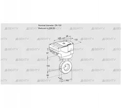 IBAF100/65Z05/40A2AR10 (88301597) Дроссельная заслонка Kromschroder