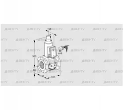 VAS780F05LWE/PP/PP (88203312) Газовый клапан Kromschroder