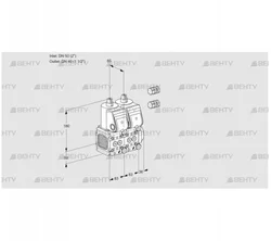 VCS3E50R/40R05FNNWR3/PPPP/PPPP (88106137) Сдвоенный газовый клапан Kromschroder