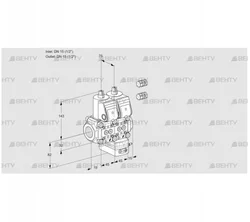 VCG1E15R/15R05NGEQR3/PPPP/PPPP (88100159) Клапан с регулятором соотношения Kromschroder