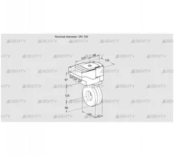 IBG100Z05/40A2AR10 (88302330) Дроссельная заслонка Kromschroder