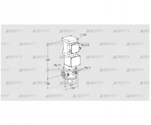 VK 40R10W6A93D (85311018) Газовый клапан с приводом Kromschroder